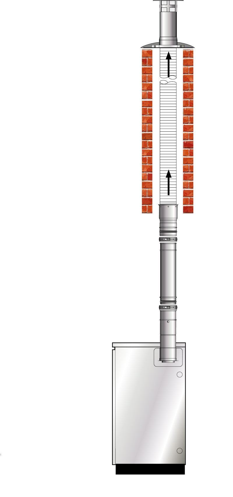 EZ Fit Vertical Conventional Flue (Orange System)