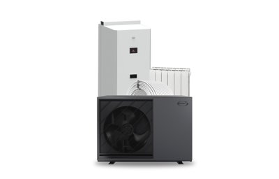 Package 2 Example – Heat pump, Cylinder, Underfloor heating & Aluminium radiator combination